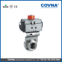 German Stainless Steel Valve with pneumatic actuator